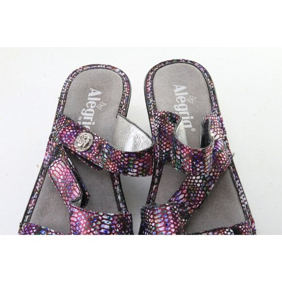 Alegria Lotti Sandals Shoes Multi Color Az 38 8-8.5 - Picture 3 of 16
